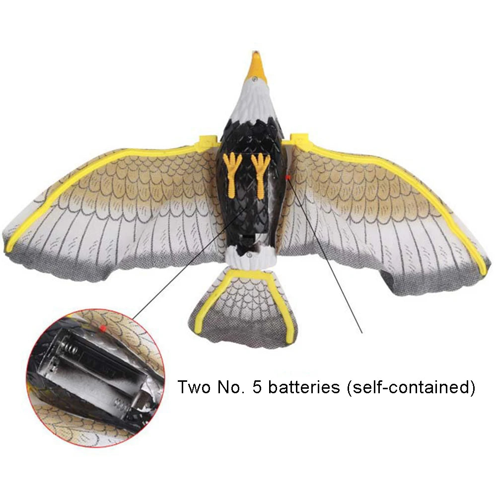 Electronic Flying Eagle Sling Hovering Bird Model with LED Sound Kids Toy Gift Electric 360 degree flying eagle