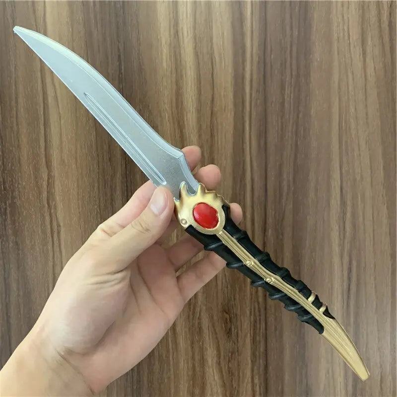 1:1 Dagger Sword Weapon Movie Cosplay Prop Role Play Gift Safety PU Catspaw Sword 34cm