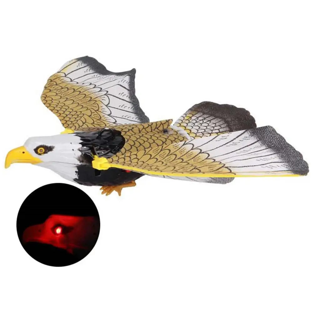 Electronic Flying Eagle Sling Hovering Bird Model with LED Sound Kids Toy Gift Electric 360 degree flying eagle