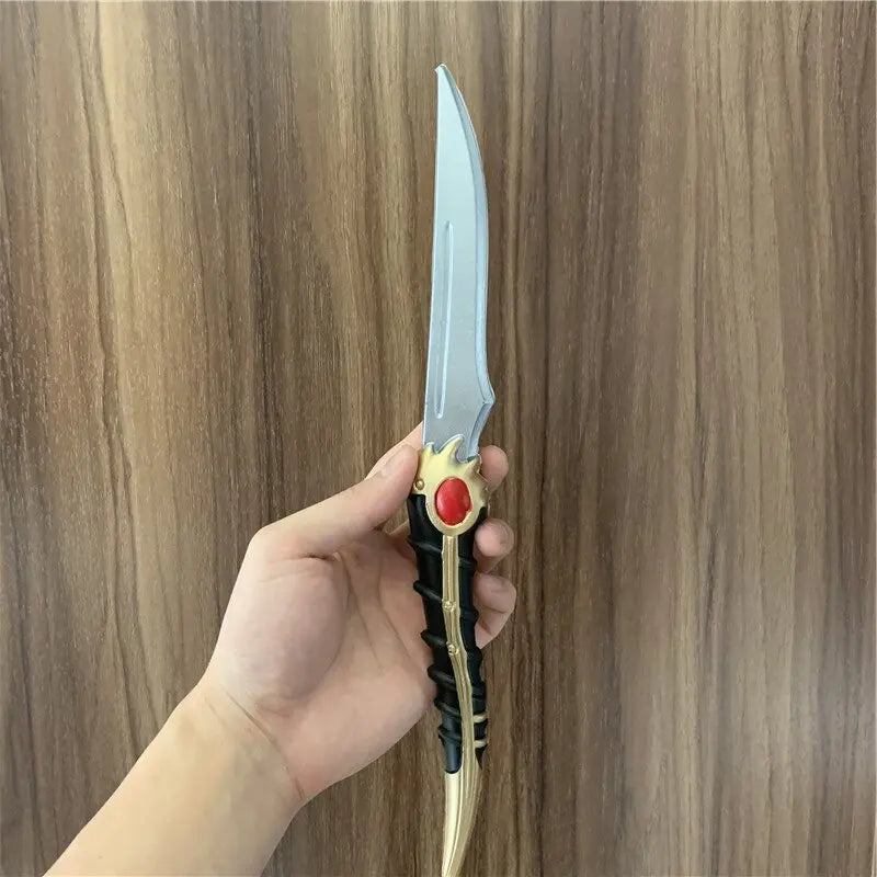 1:1 Dagger Sword Weapon Movie Cosplay Prop Role Play Gift Safety PU Catspaw Sword 34cm