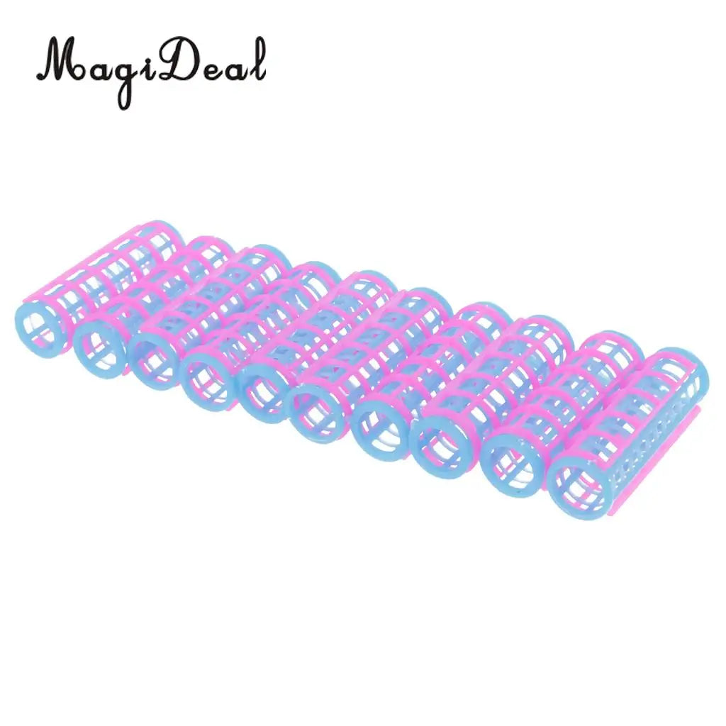 10Pcs/Lot Plastic Hair Roller Curler for Dollhouse Dolls Make Up Accessories 5cm Girls Toys