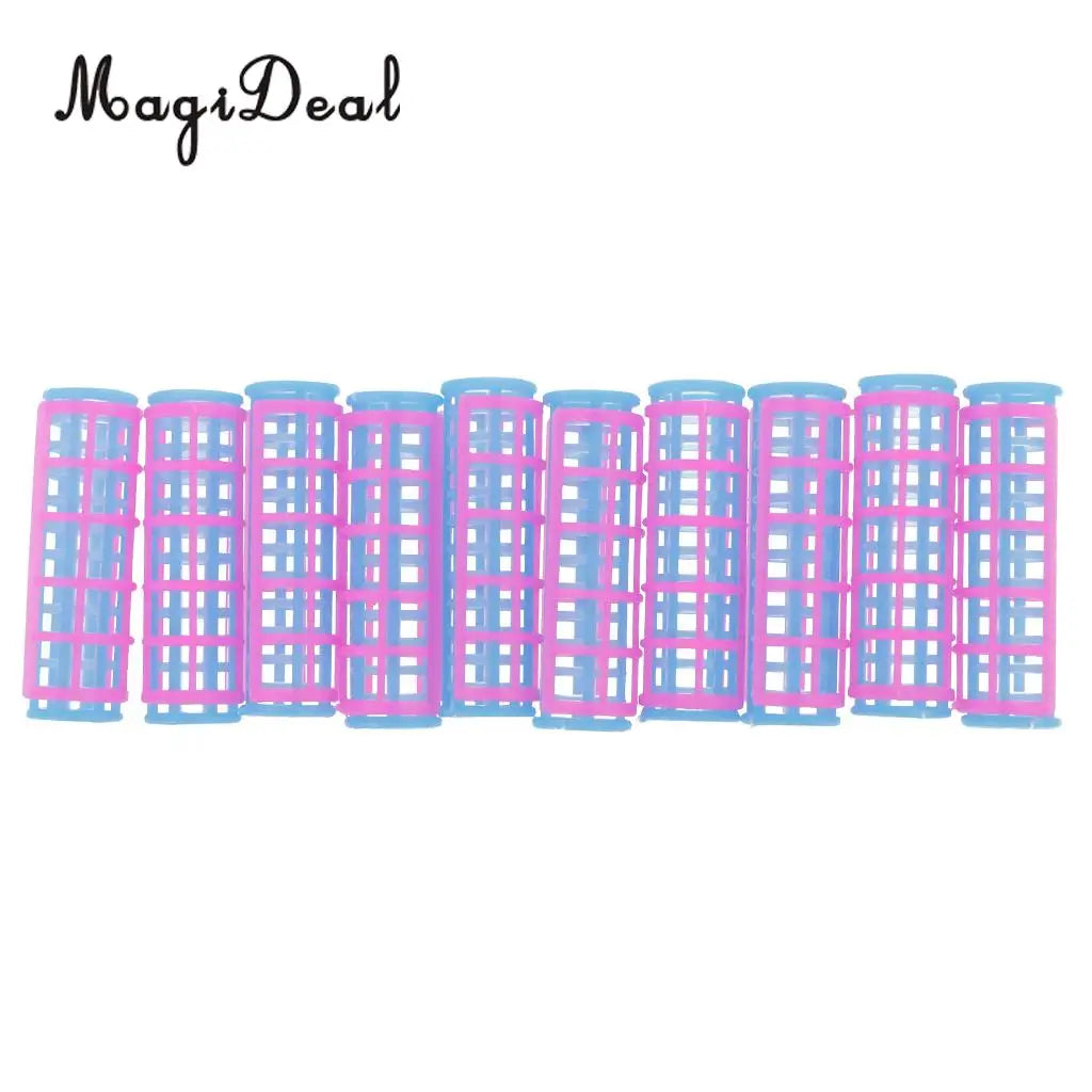 10Pcs/Lot Plastic Hair Roller Curler for Dollhouse Dolls Make Up Accessories 5cm Girls Toys