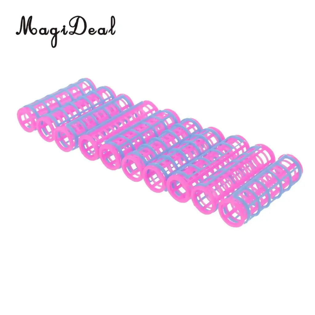 10Pcs/Lot Plastic Hair Roller Curler for Dollhouse Dolls Make Up Accessories 5cm Girls Toys