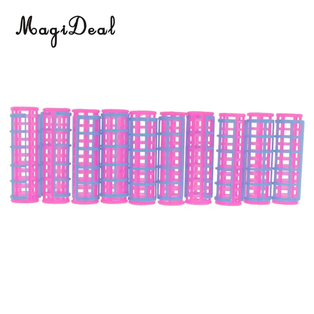 10Pcs/Lot Plastic Hair Roller Curler for Dollhouse Dolls Make Up Accessories 5cm Girls Toys