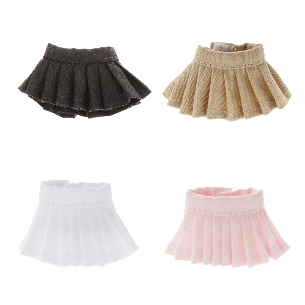 Lovely Doll Mini Pleated Skirt for OB11 1/12 BJD Dolls DIY Accessory