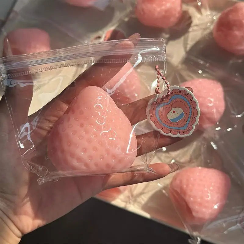 Big Strawberry Squeeze Taba Squishys Toy Red Squishys Fidget Toy Fruits Vegetables Soft Girl Birthday Gift Toy