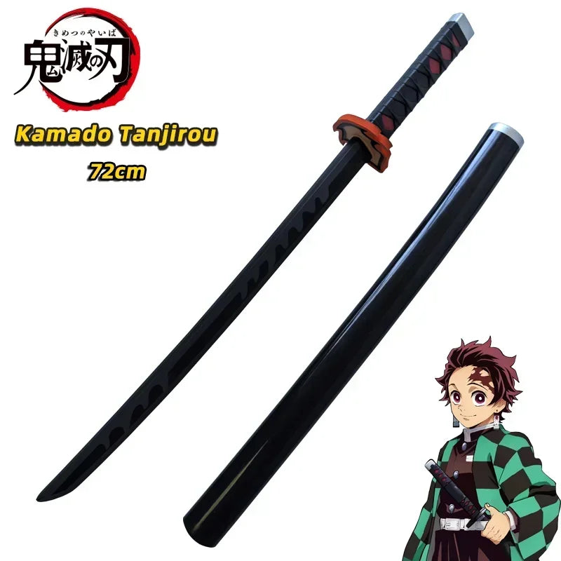 72cm Demon Slayer Katana Original Assembled Anime Sword Cosplay Weapon Orange Kyoujurou Tanjirou Tokitou Muichirou Swords