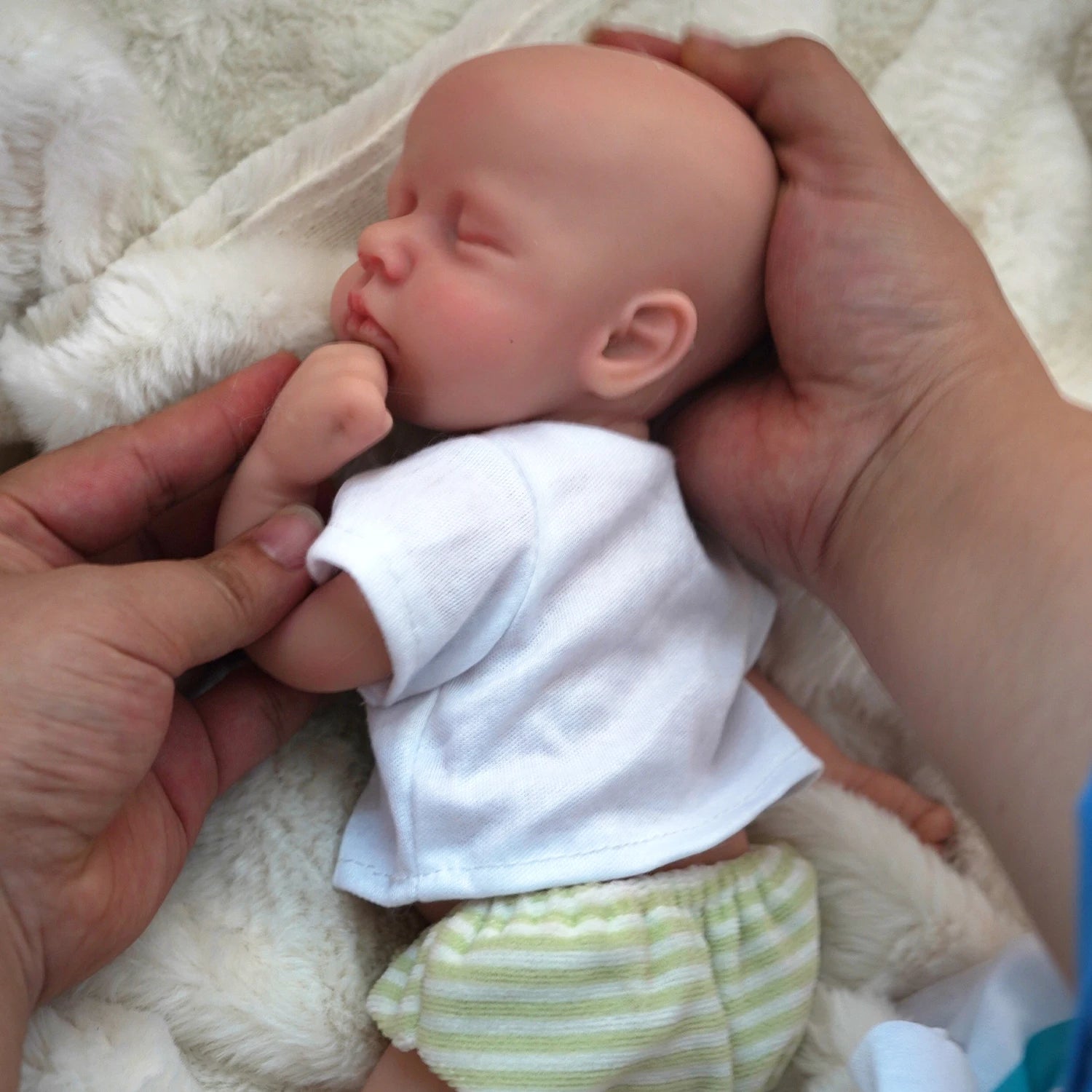 12" Boy Micro Preemie Full Body Silicone Baby Doll Lifelike Mini Reborn Doll Surprice Children Anti-Stress My Melody