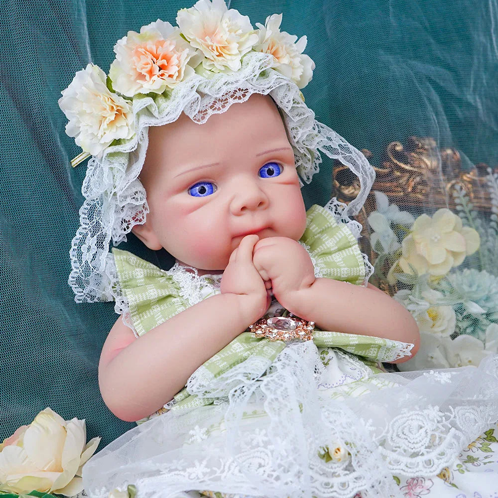 20.47INCH Big Reborn Full Body Silicone Doll Adorable Smile Newborn Baby Girl