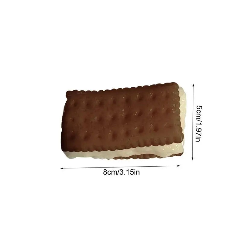 Cookie Squishys Stress Relief Toy Food Cream Soda Cracker Fidget Toy Biscuits Pinching Toy Decompressions Toy