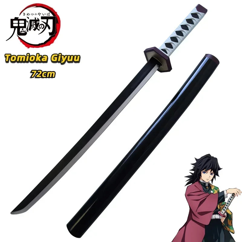 72cm Demon Slayer Katana Original Assembled Anime Sword Cosplay Weapon Orange Kyoujurou Tanjirou Tokitou Muichirou Swords