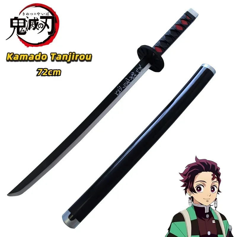 72cm Demon Slayer Katana Original Assembled Anime Sword Cosplay Weapon Orange Kyoujurou Tanjirou Tokitou Muichirou Swords