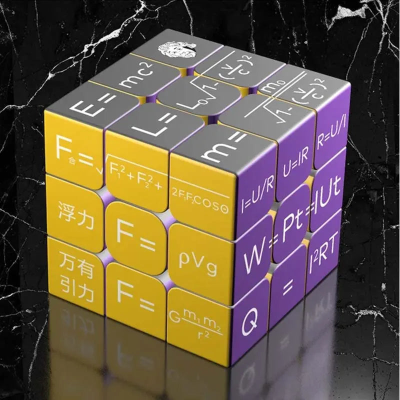 3D Magic Cubes 3x3x3 Mathematics Chemistry and Physics Puzzle Magnetic Speed Cube Professional Educational Toys