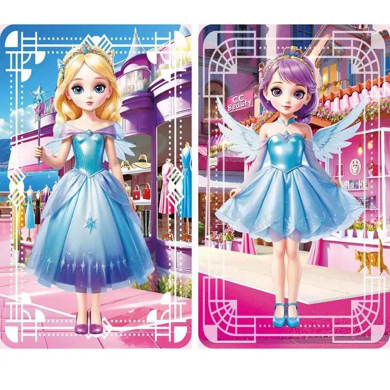 Magnetic Dress Up Doll Magnetic Princess Pretend Play Toys Paper Dolls For Girls Play Travel Playset Toy Magnet Dress Up Games