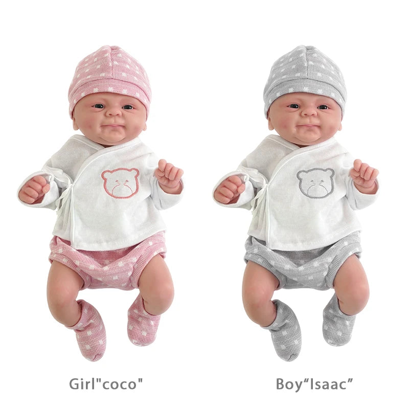 Miaio14" 36 Cm Reborn Baby Dolls Full Silicone Baby Dolls Boy Realistic Soft Silicone Newborn Baby Doll Real Full Body Silicone