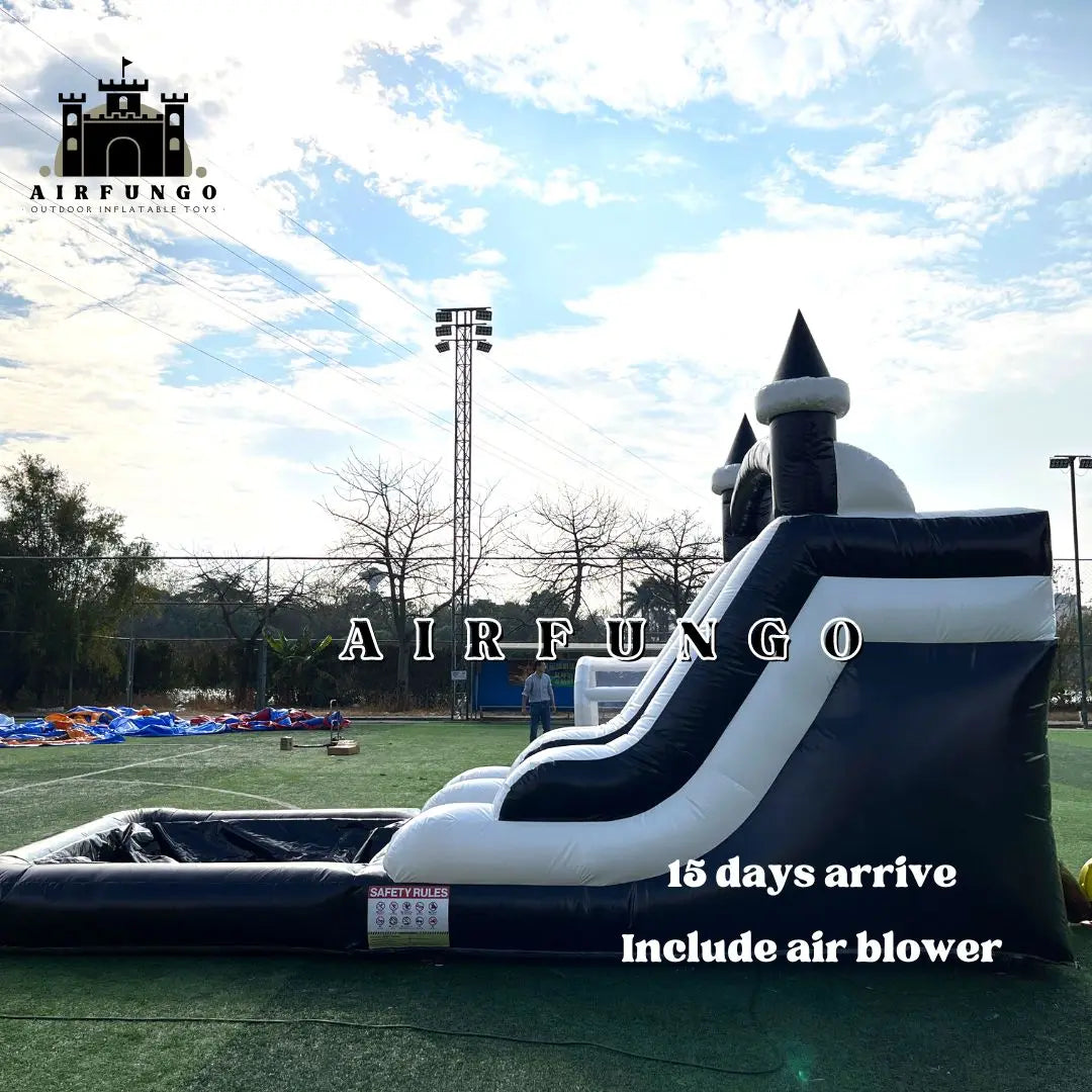 Commercial Grade Inflatable Water Slide with Splash Pool Bouncy Castle for Adults and Kids Includes Blower Customization