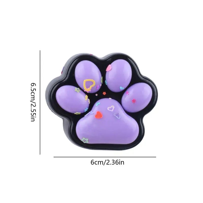 Squishys Fidget Toy Anti-stress Cat Paw Pinch Decompressions Toy Slow Rebound Blingbling Squeeze Gifts