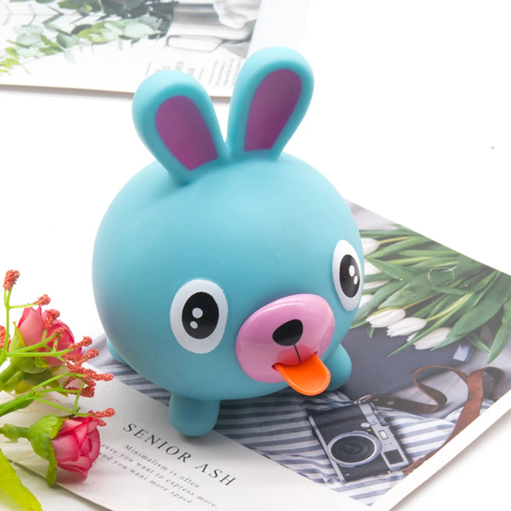 Talking Animal Baby Toys Jabber Ball Tongue Out Stress Relieve Soft Cute Tiger Pig Dog Ball Great Gifts for Kids Adult Baby Toy