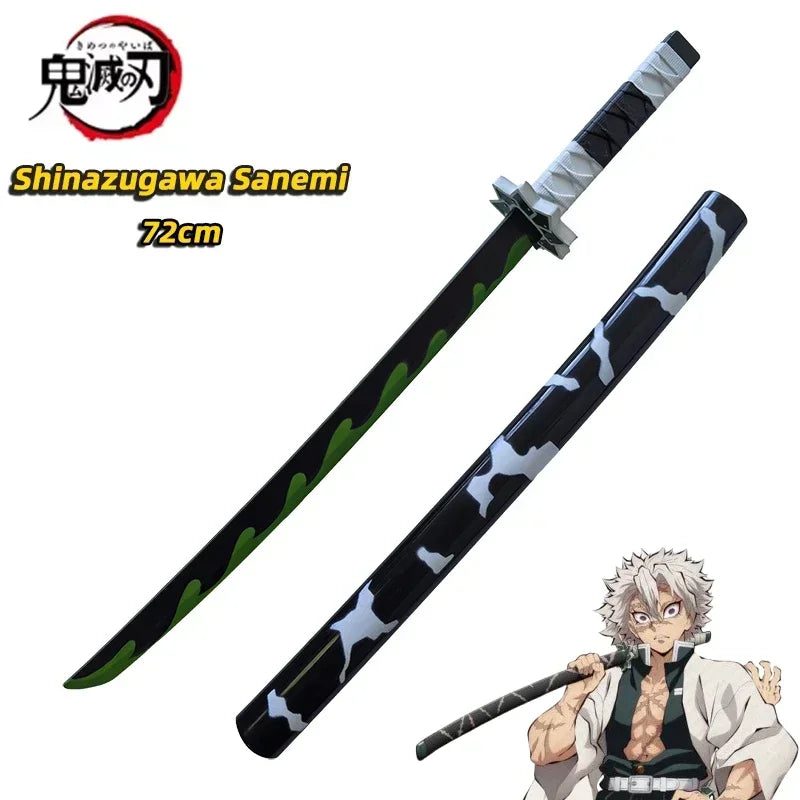 72cm Demon Slayer Katana Original Assembled Anime Sword Cosplay Weapon Orange Kyoujurou Tanjirou Tokitou Muichirou Swords