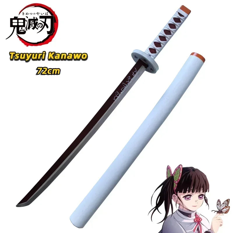 72cm Demon Slayer Katana Original Assembled Anime Sword Cosplay Weapon Orange Kyoujurou Tanjirou Tokitou Muichirou Swords