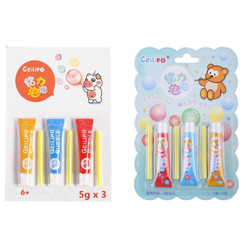 Bubble Blowing Bubble Toy Plastic Bubble Blowing Non Burst Bubble for Children Outdoor for Play 3/4/20pcs