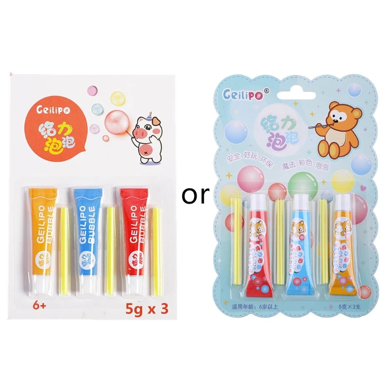 Bubble Blowing Bubble Toy Plastic Bubble Blowing Non Burst Bubble for Children Outdoor for Play 3/4/20pcs