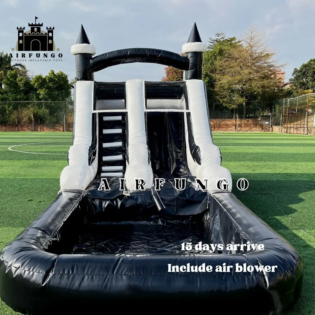 Commercial Grade Inflatable Water Slide with Splash Pool Bouncy Castle for Adults and Kids Includes Blower Customization