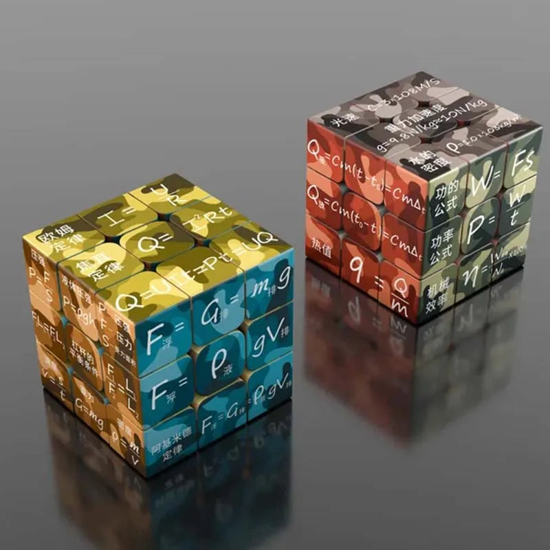3D Magic Cubes 3x3x3 Mathematics Chemistry and Physics Puzzle Magnetic Speed Cube Professional Educational Toys