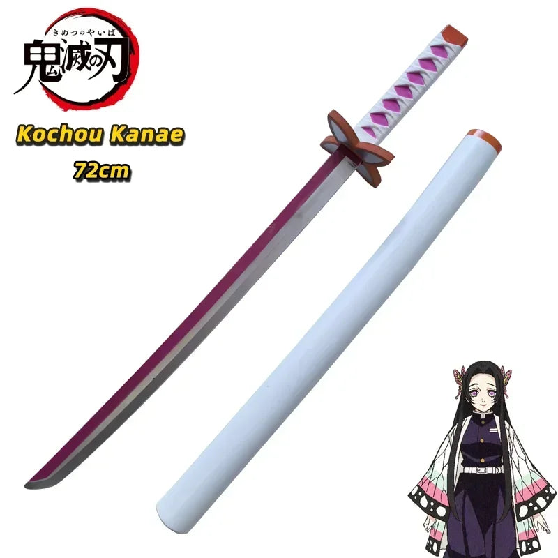 72cm Demon Slayer Katana Original Assembled Anime Sword Cosplay Weapon Orange Kyoujurou Tanjirou Tokitou Muichirou Swords
