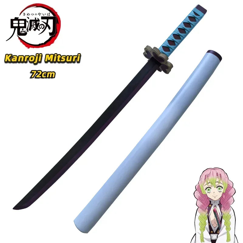 72cm Demon Slayer Katana Original Assembled Anime Sword Cosplay Weapon Orange Kyoujurou Tanjirou Tokitou Muichirou Swords