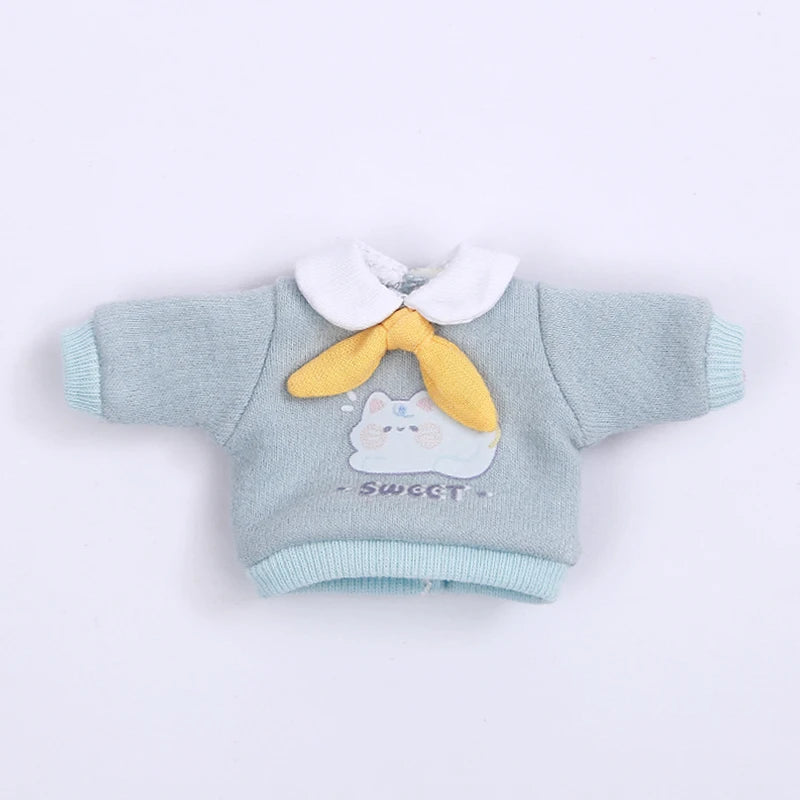 OB11 Doll Clothes Cute Cat Coats Hoodies Sweatshirts Shorts Shoes for Obitsu11, Molly, GSC Body, YMY, 1/12bjd Doll Accessories