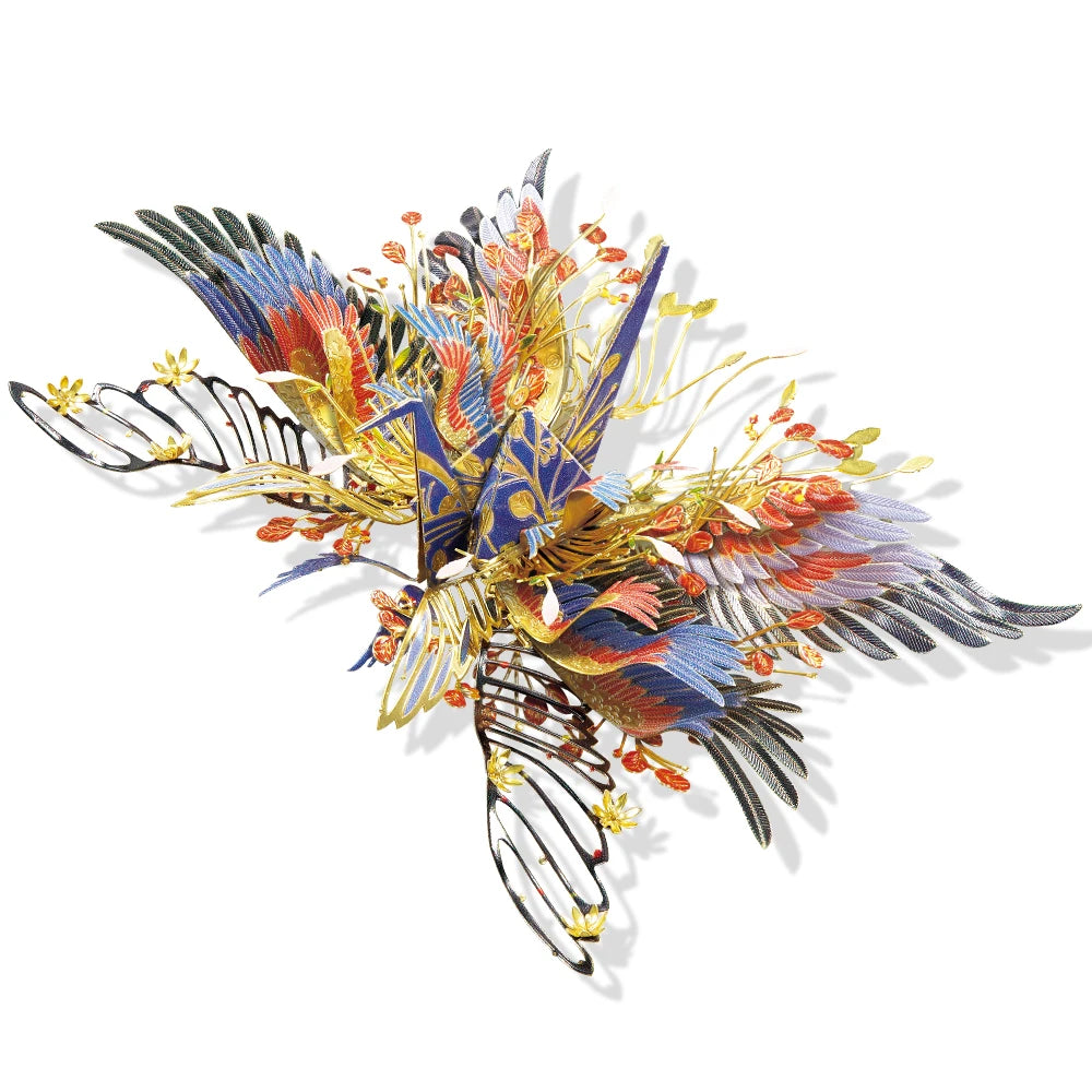 Piececool 3D Metal Puzzle-One Thousand Origami Cranes for Love Amulet Model Building Kits DIY Jigsaw Toy For Adults