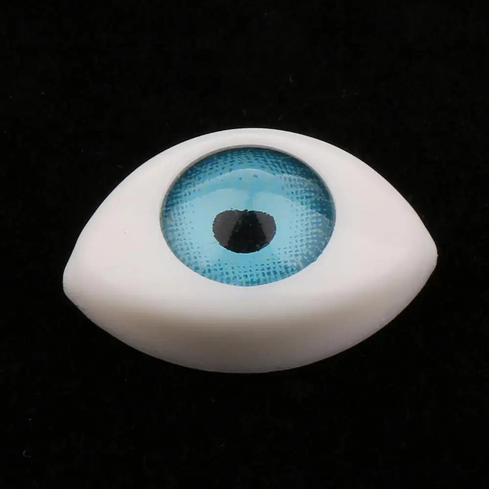 4 Pairs Oval Flat Back Plastic Eyes 5mm/6mm/7mm/8mm/9mm Iris for Porcelain or Reborn Dolls Making DIY Supplies