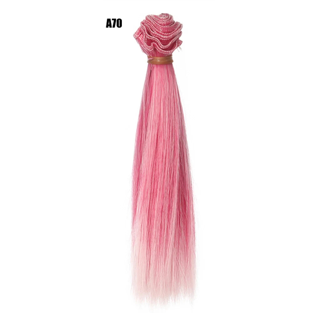 15CM Teil Doll Hair Cover, DIY Hairline For Kurhn Night Lolita Wig Synthetic Fiber Doll Wig, BJD High Temperature Silk Weft