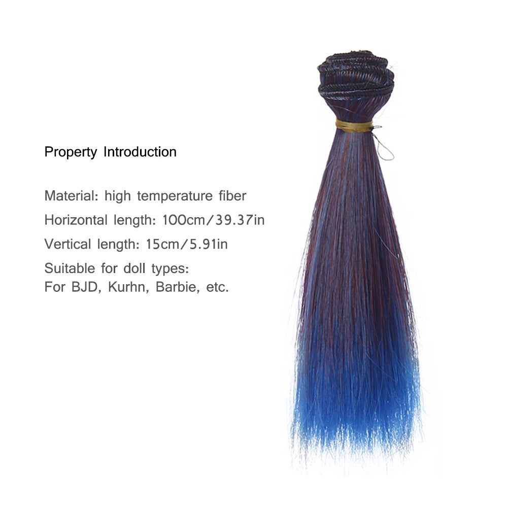 15CM Teil Doll Hair Cover, DIY Hairline For Kurhn Night Lolita Wig Synthetic Fiber Doll Wig, BJD High Temperature Silk Weft