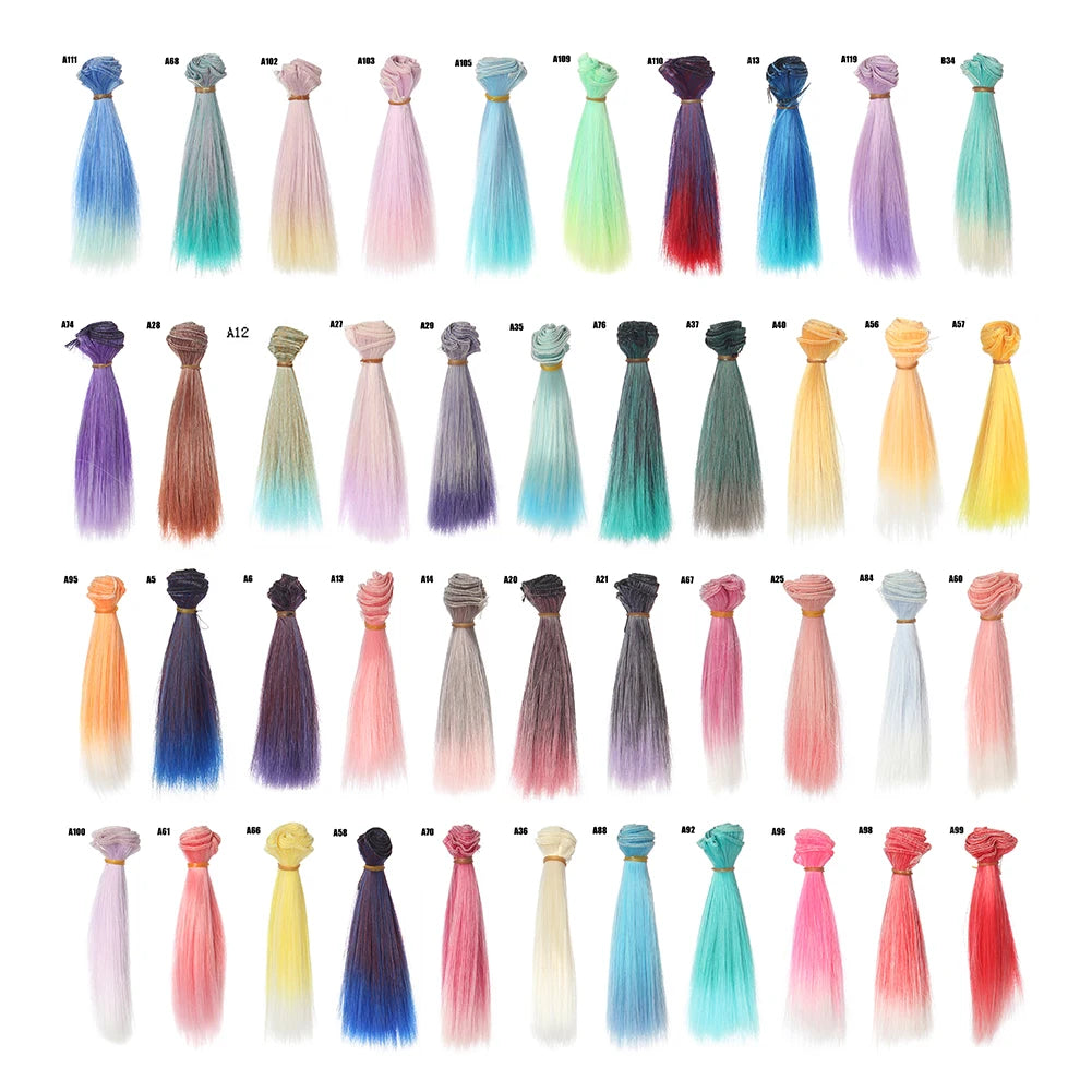 15CM Teil Doll Hair Cover, DIY Hairline For Kurhn Night Lolita Wig Synthetic Fiber Doll Wig, BJD High Temperature Silk Weft