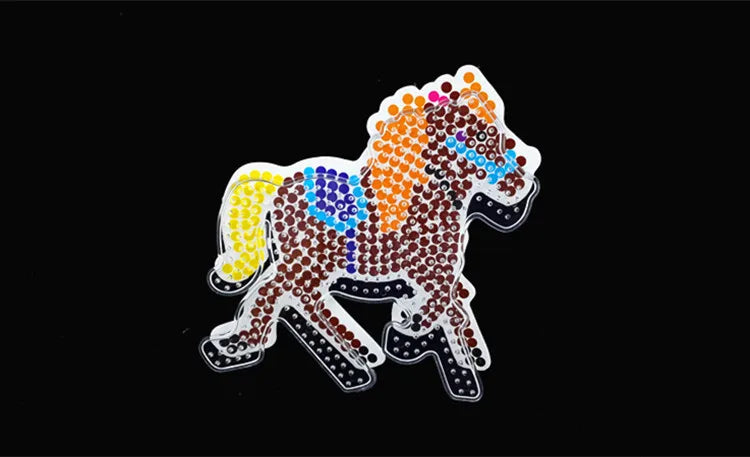 5mm Hama Beads Pegboard Transparent Template Board Pixel Art Puzzle Square tool DIY Figure Material Board Perler Beads
