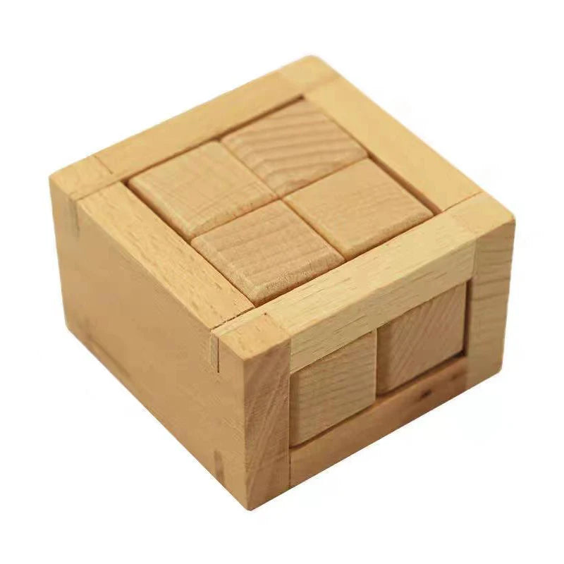 Breakout Puzzle Wood Boxes Difficult 3D Unlock Brain Teasers Adults Kids IQ Challenge Luban Lock Educational Intellectual Toys