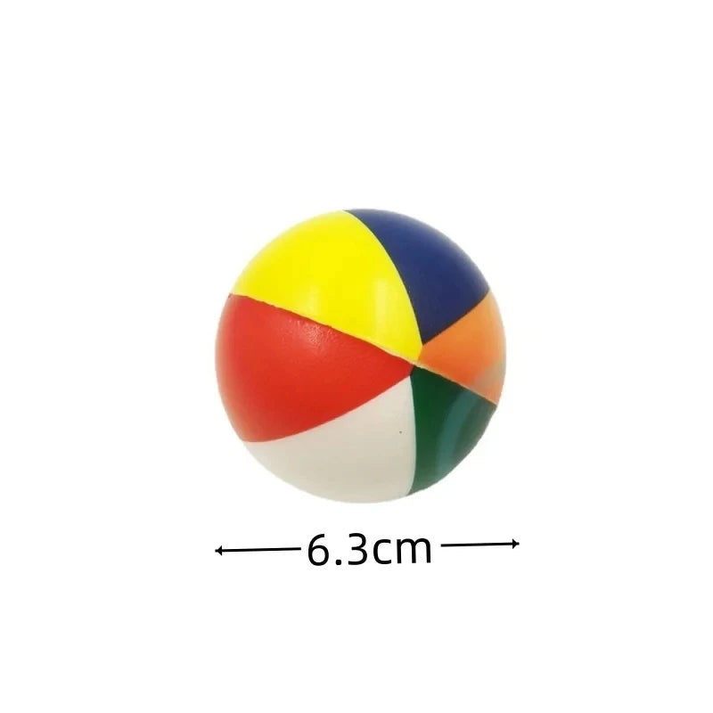 12Pcs PU Sponge Pressure Beach Soft Ball Compression Decompression Toy Children's PU Foam Soothing Toy Wrist Sports Prop Ball
