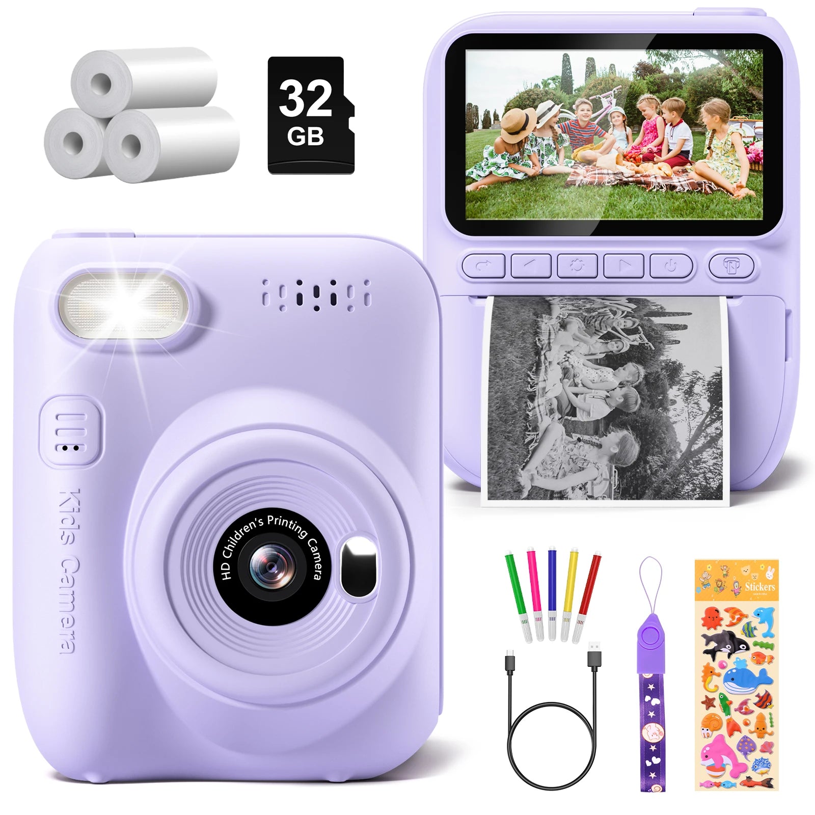 Instant Print Camera for Kids, 3.0