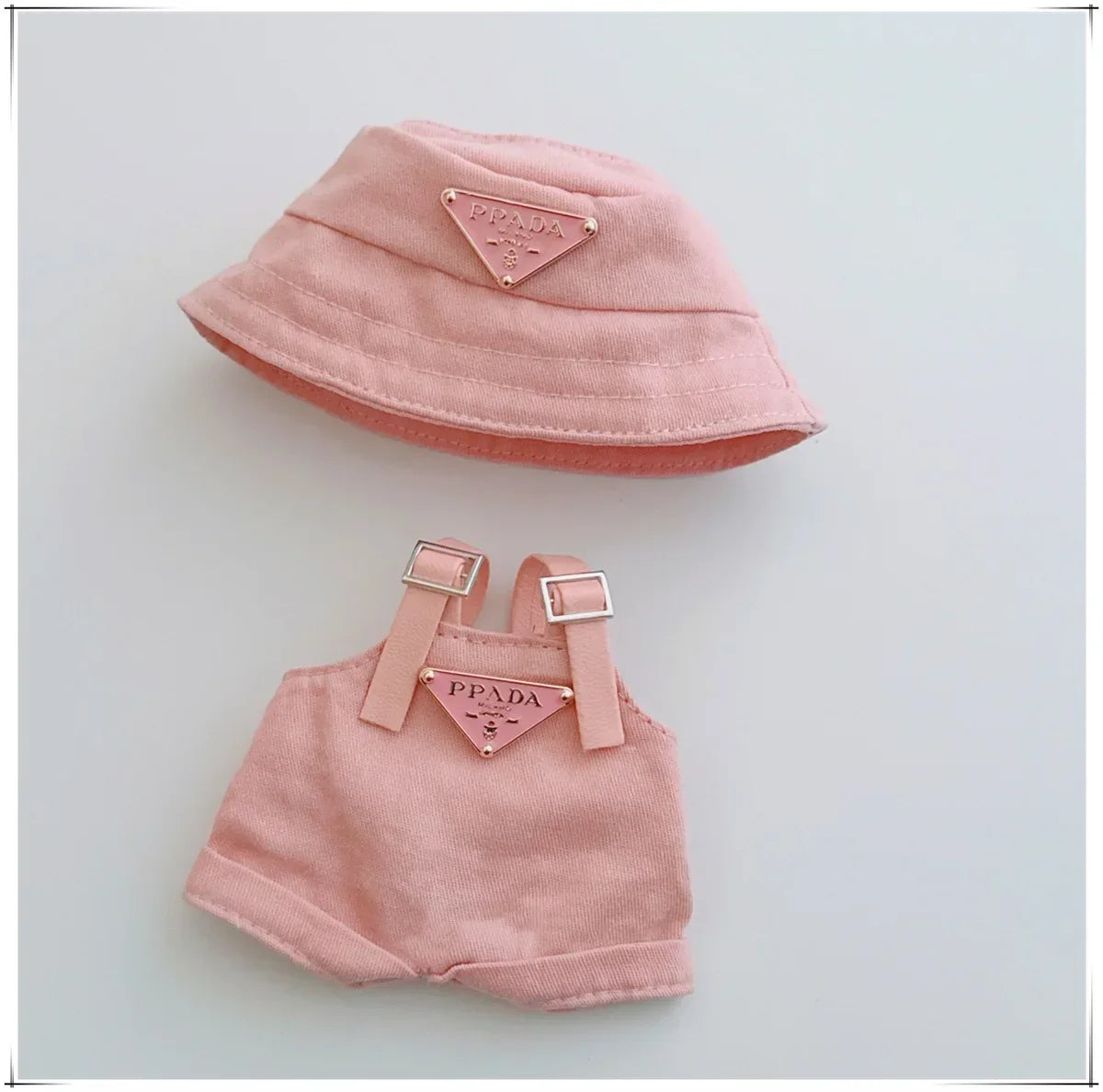 For 17cm Mini Doll Clothes Outfit Clothes Glasses 17cm Labubu II Dolls Clothes Doll Accessories Cultivate Sitting Party Game Toy