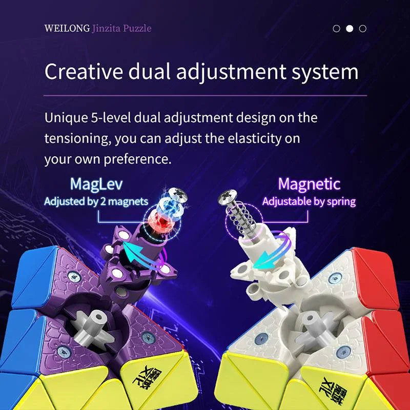 [JudyCube] MOYU Weilong Pyraminx Maglev Magnetic Magic Speed Cube Puzzle Toys Weilong Maglev Pyramid Children's Gifts