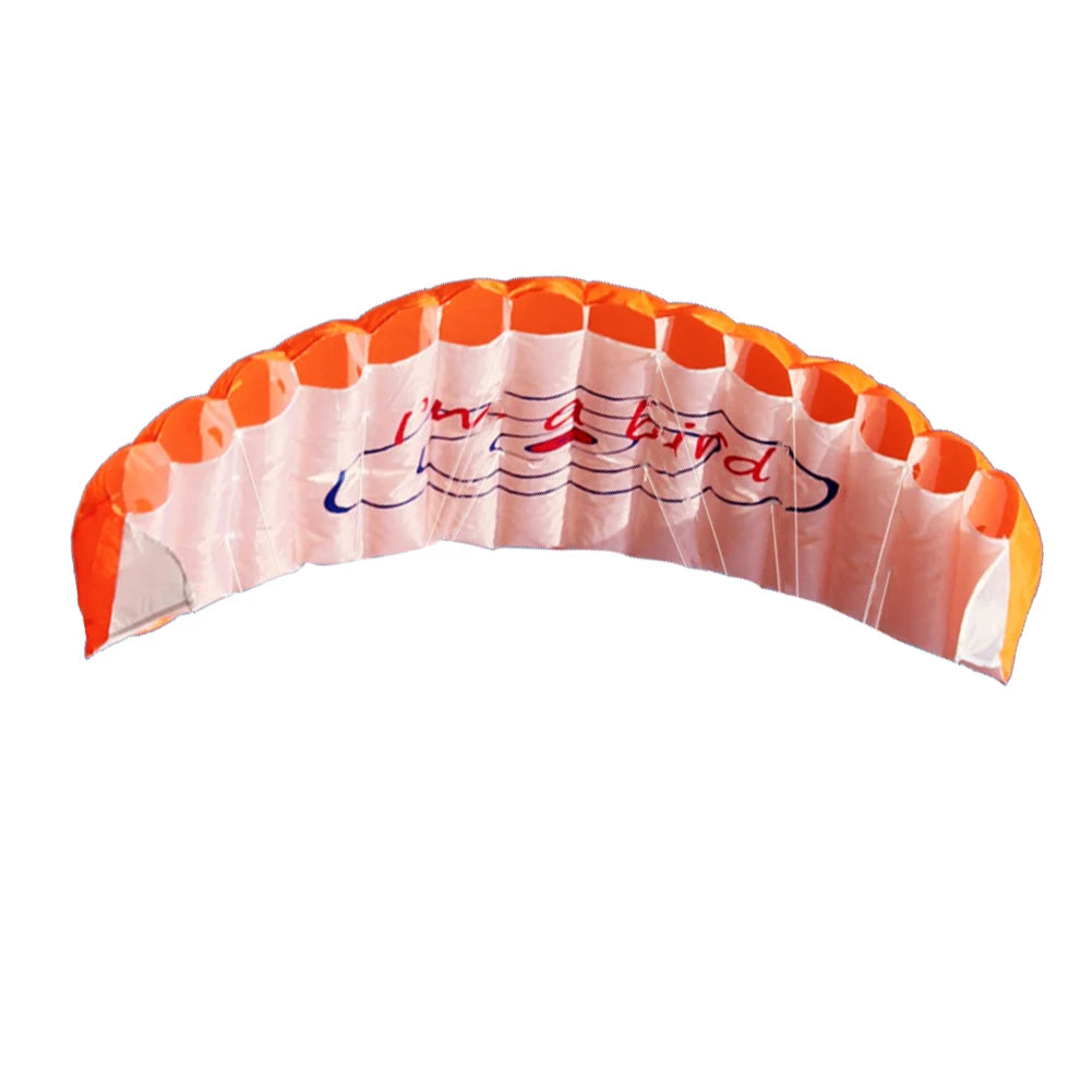 Dual Line Stunt Parafoil Parachute Professional Large 1.4m Flying Kites with 2 Handle for Beach Outdoor Fun for Adults Children