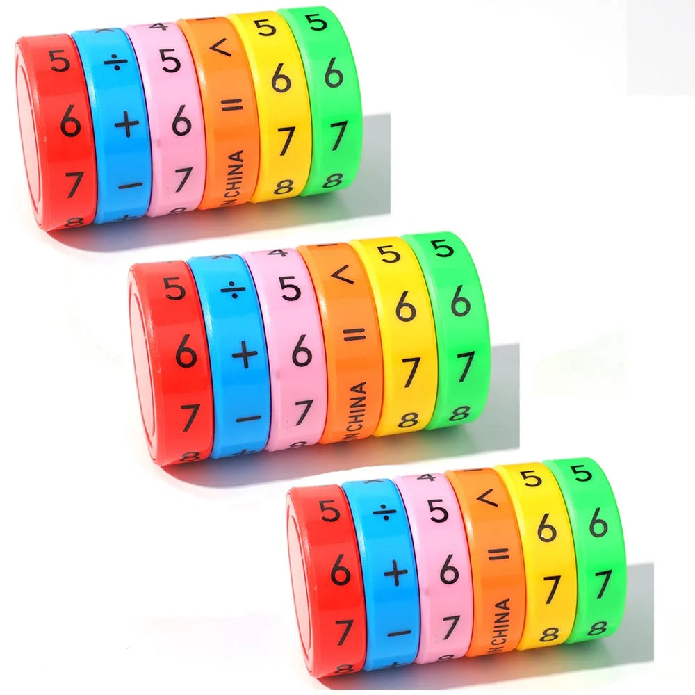 1-3pcs Arithmetic Intelligence Early Education Toys for Children Puzzle Arithmetic Cube Detachable Cylindrical Digital Cube Toys