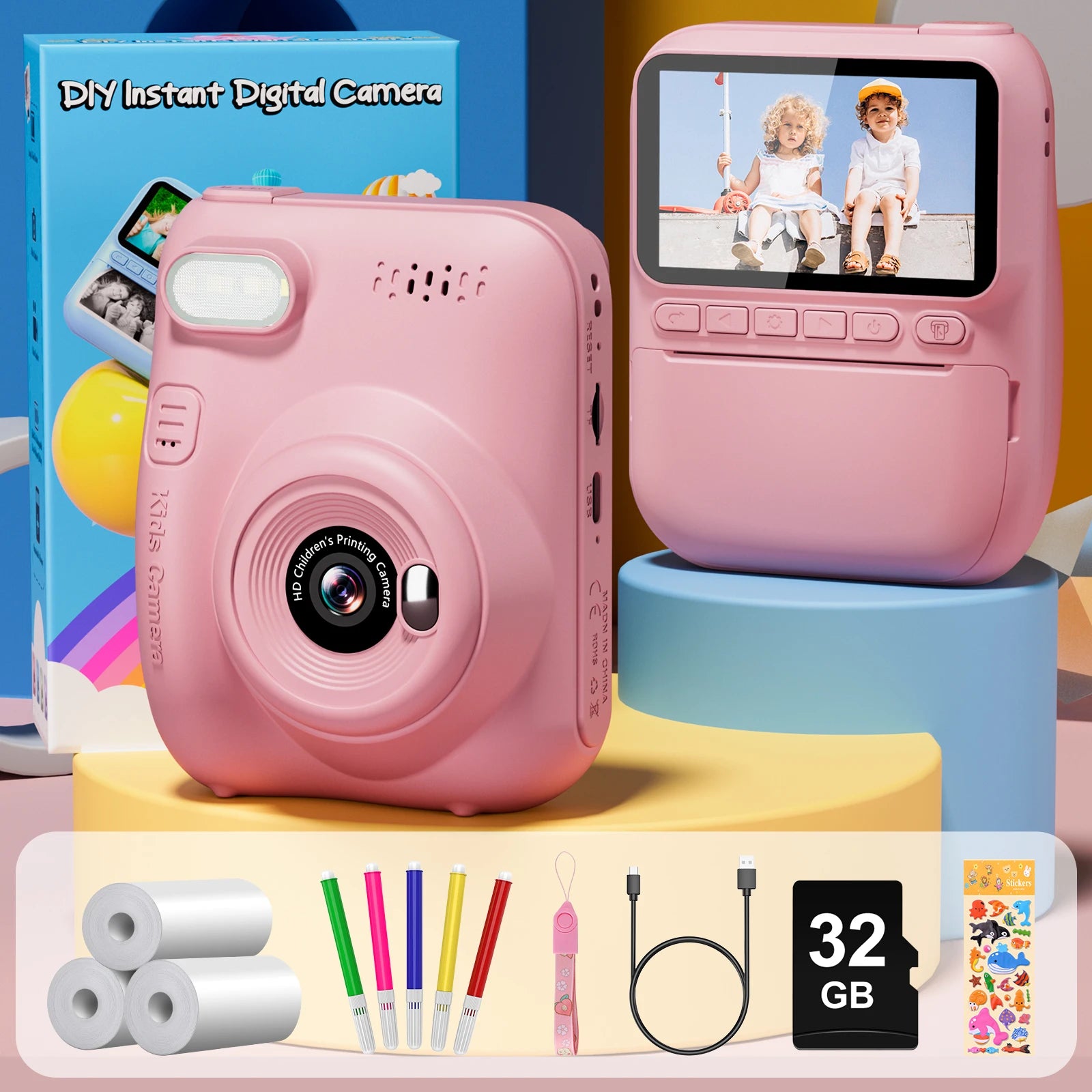 Instant Print Camera for Kids, 3.0
