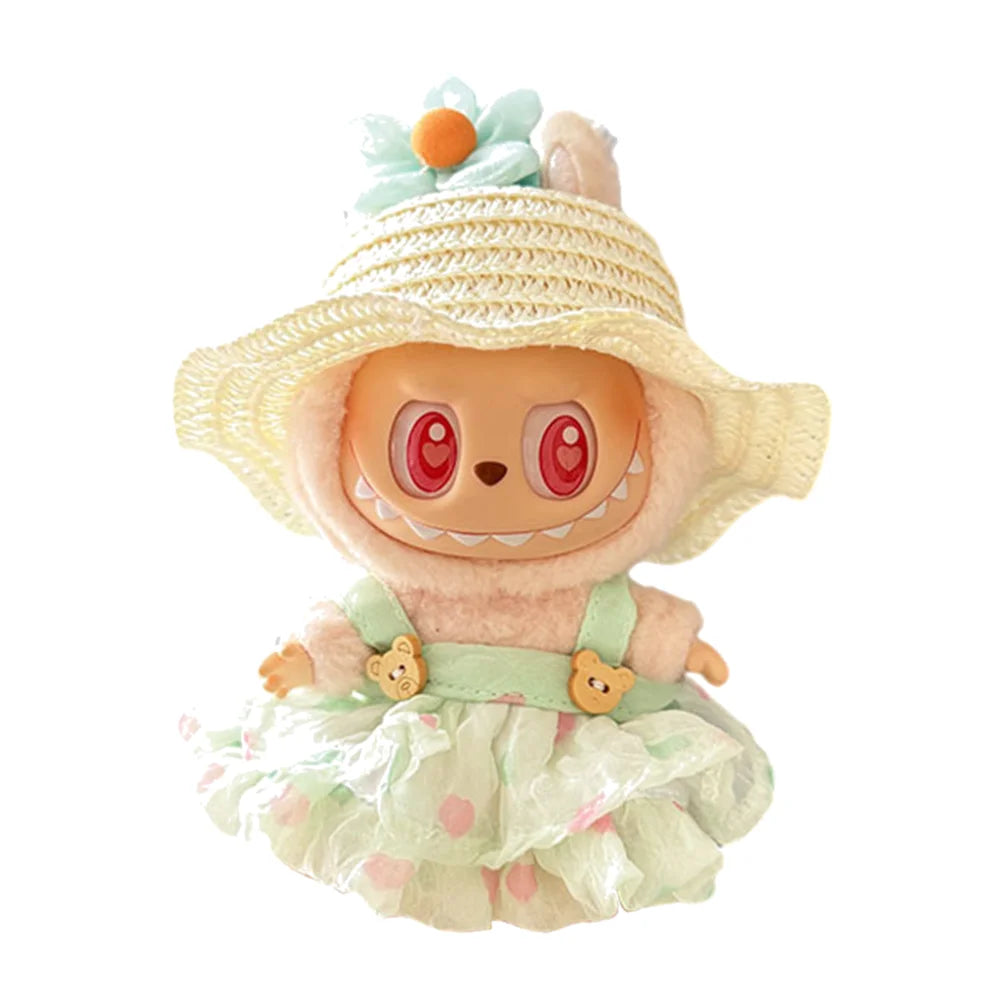 Mini Labubu Clothes Plush Doll Clothes Kawaii Doll Clothes Plush Doll Changing Clothes Dolll Clothes Suit Dolls Accessories Gift