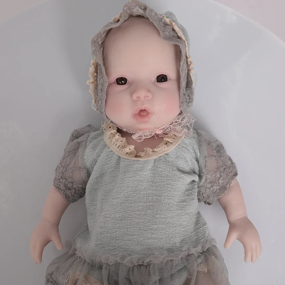 Herpinker Bebe Reborn Baby Full Body Silicone Reborn Doll Realistic Silicone Reborn Baby Bebes Reborn Baby Dolls Like Real Girls