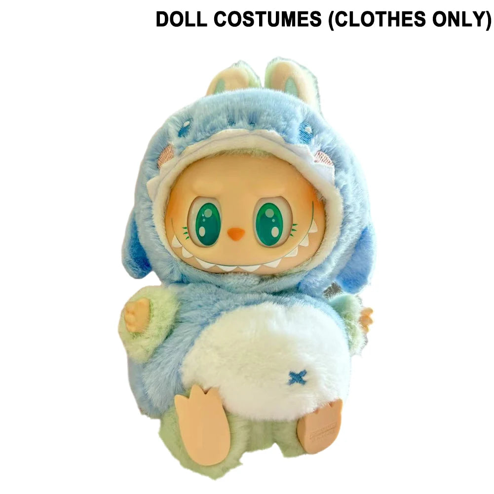 Labubu Plush Doll Clothes Plush Doll Changing Clothes Dolll Clothes Suit Cartoon Cute Clothes Dolls Accessories Christmas Gift