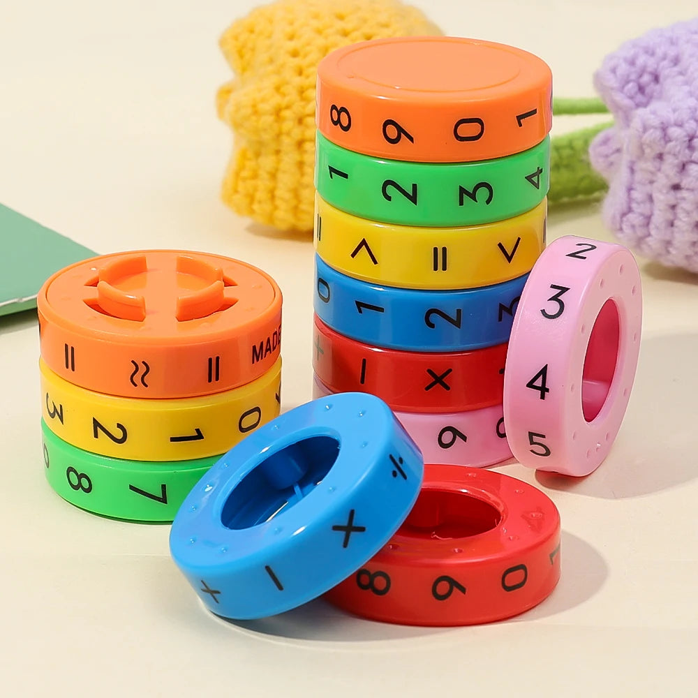 1-3pcs Arithmetic Intelligence Early Education Toys for Children Puzzle Arithmetic Cube Detachable Cylindrical Digital Cube Toys