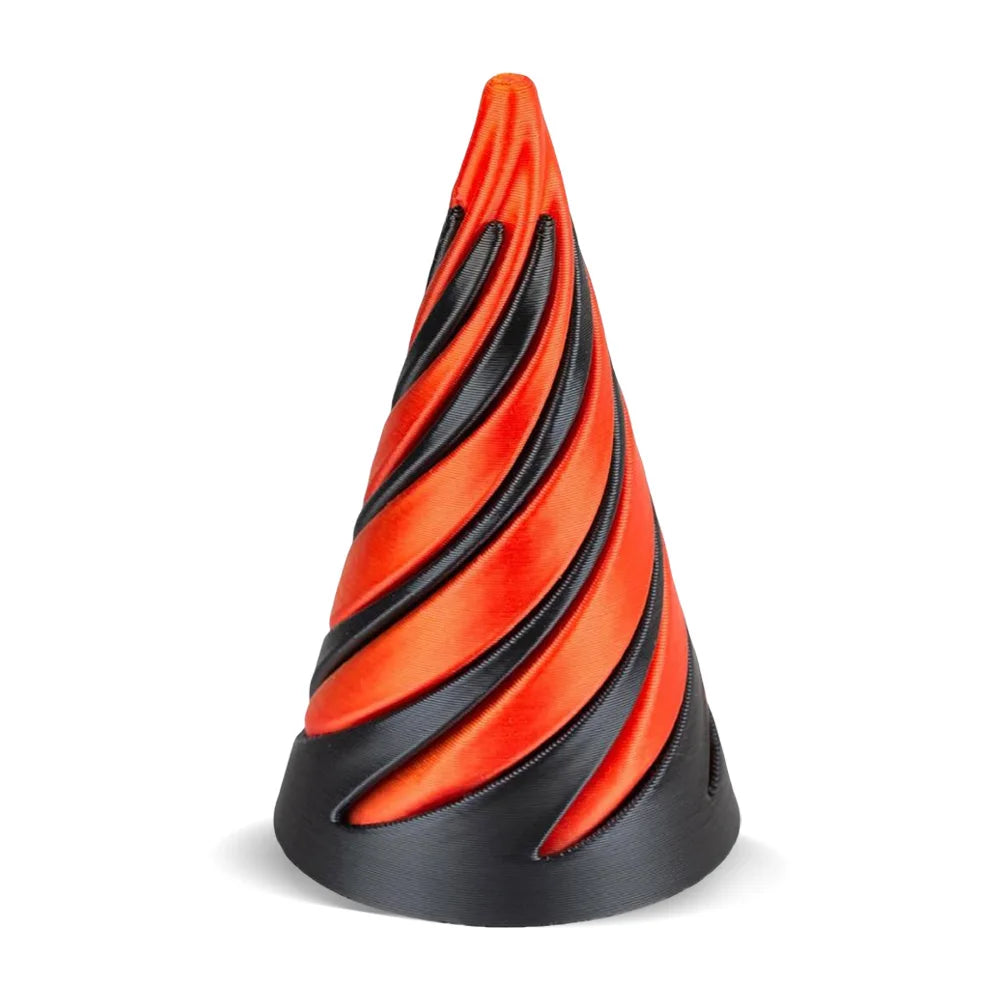 3D Printed Spiral Cone Toy Fidget Toy Impossible Pyramid Passthrough Sculpture Mini Vortex Thread Illusion for Kids and Adults